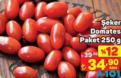ŞEKER DOMATES PAKET 250 G fiyat ve kampanya bilgisi
